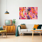 EXPRESSIVE ECHOES Selbstklebendes Horizontal-Poster