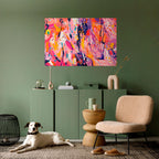 EXPRESSIVE ECHOES Selbstklebendes Horizontal-Poster