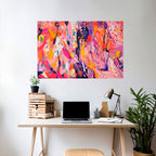 EXPRESSIVE ECHOES Selbstklebendes Horizontal-Poster