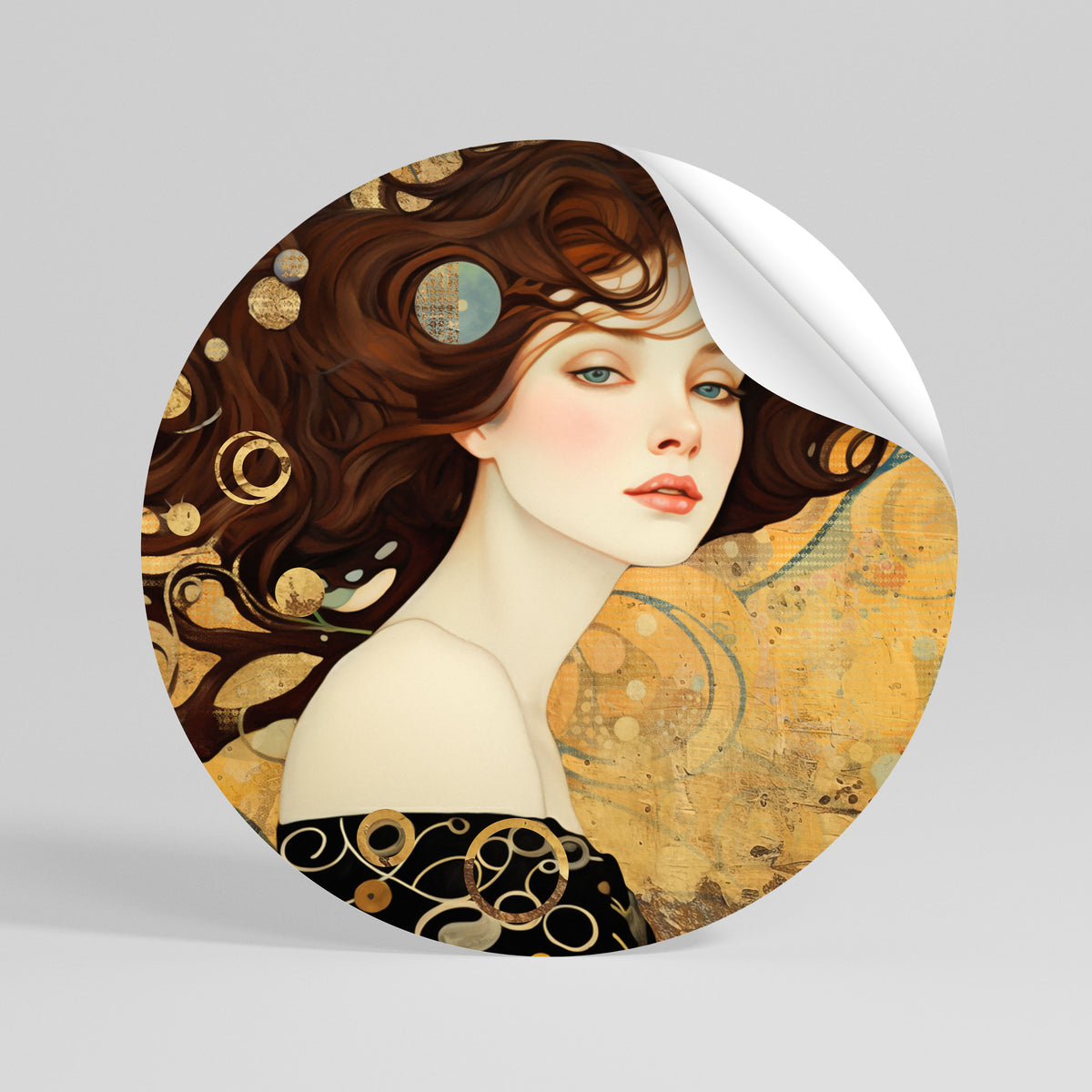 LOST IN THOUGHT Runder Wandsticker zum Abziehen und Aufkleben