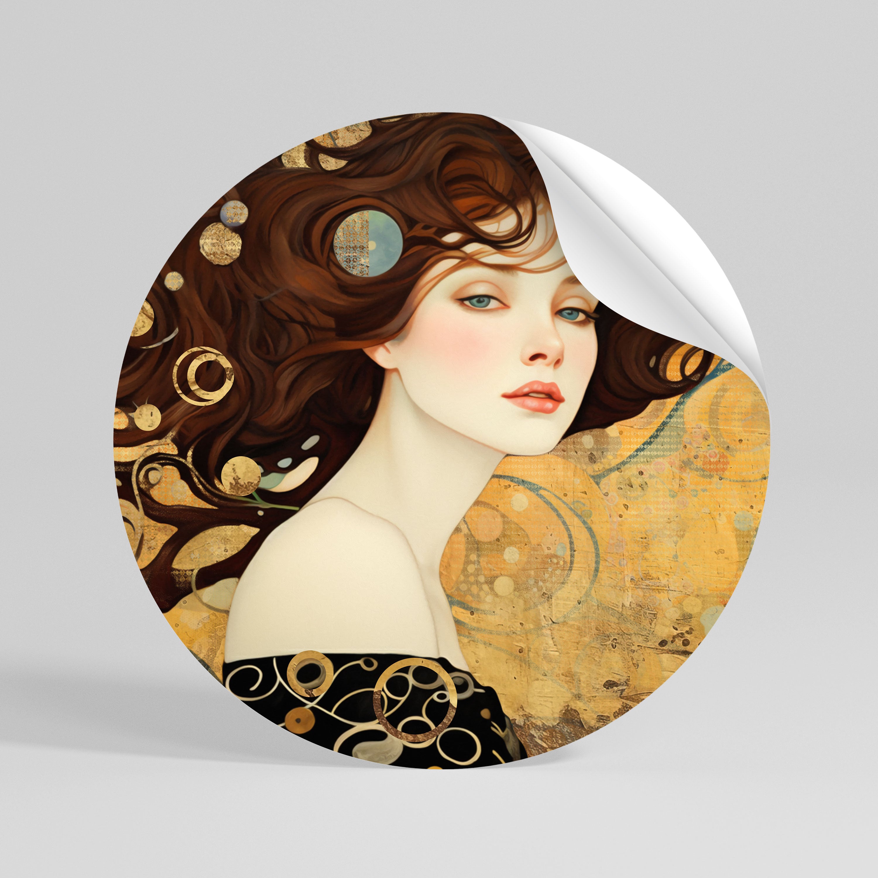 LOST IN THOUGHT Runder Wandsticker zum Abziehen und Aufkleben