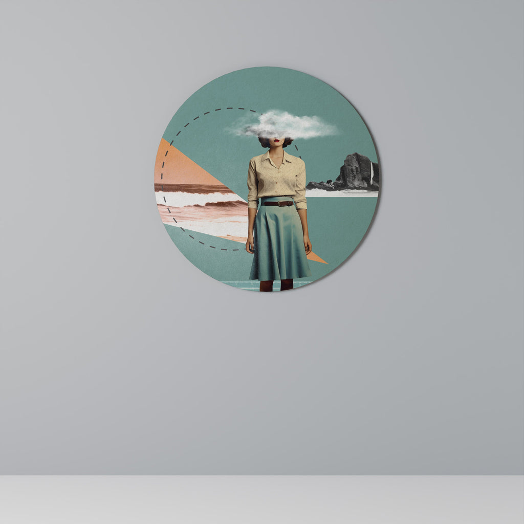 RETRO RESONANCE Runde Wanddekoration Ø 69 cm