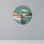 RETRO RESONANCE Runde Wanddekoration Ø 69 cm