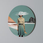 RETRO RESONANCE Runde Wanddekoration Ø 69 cm