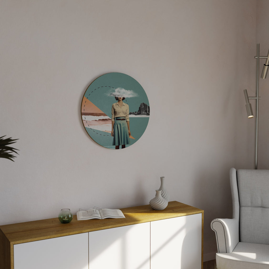 RETRO RESONANCE Runde Wanddekoration Ø 69 cm