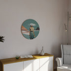 RETRO RESONANCE Runde Wanddekoration Ø 69 cm