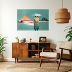 RETRO RESONANCE Selbstklebendes Horizontal-Poster