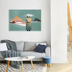 RETRO RESONANCE Selbstklebendes Horizontal-Poster