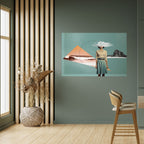 RETRO RESONANCE Selbstklebendes Horizontal-Poster