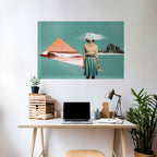 RETRO RESONANCE Selbstklebendes Horizontal-Poster