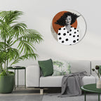 CLASSIC COOL DOTS Runde Wanddekoration Ø 69 cm