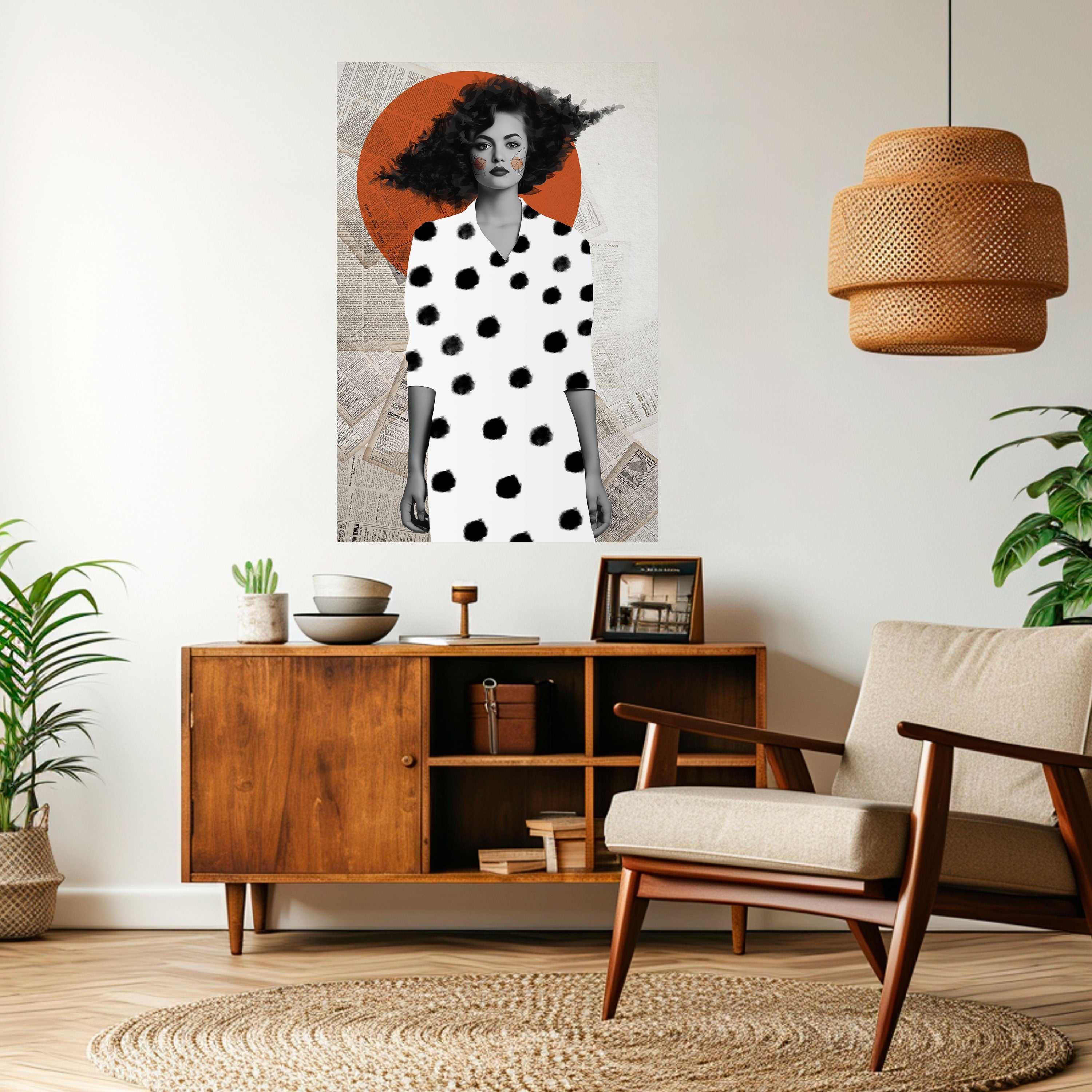 CLASSIC COOL DOTS Vertikales Poster zum Abziehen und Aufkleben