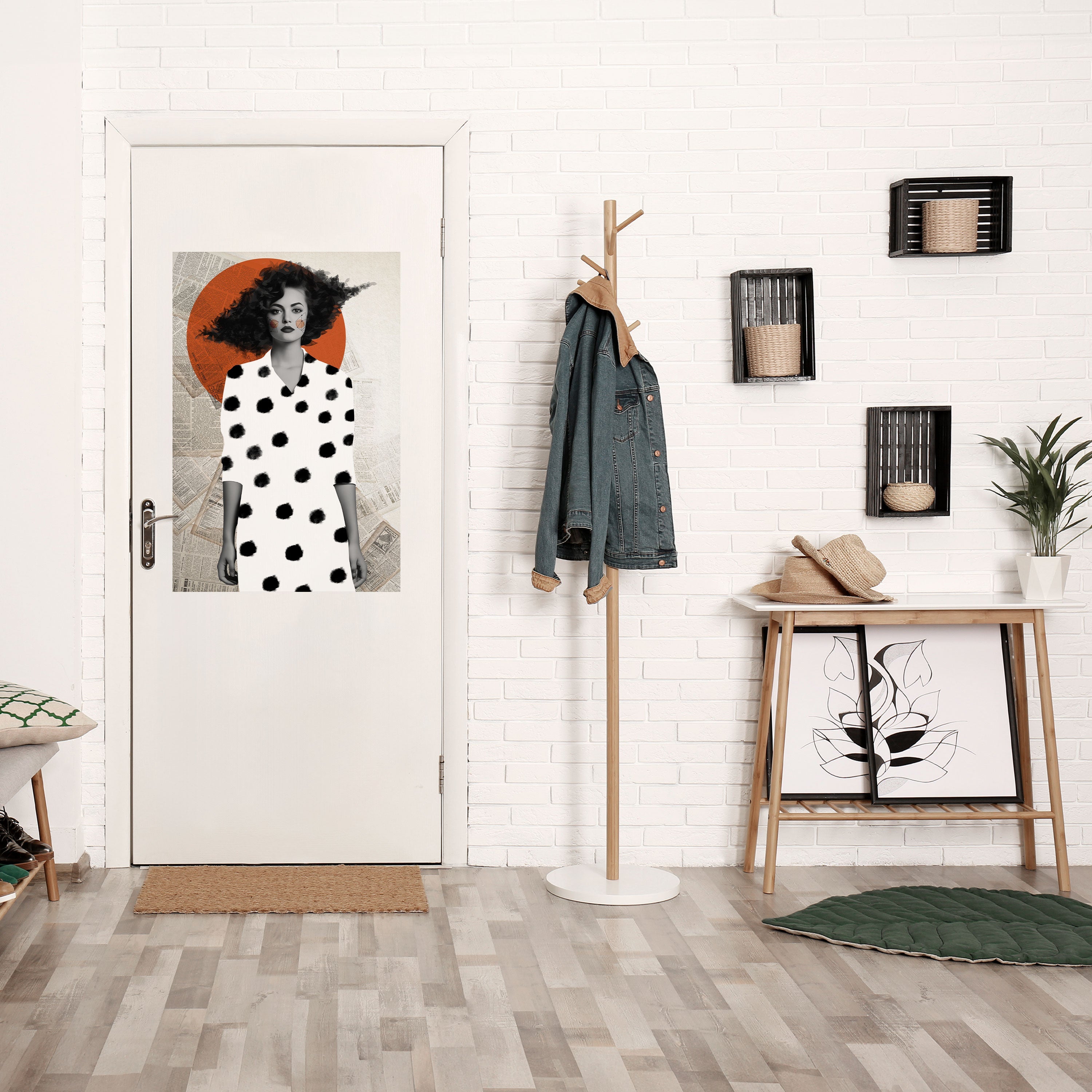 CLASSIC COOL DOTS Vertikales Poster zum Abziehen und Aufkleben