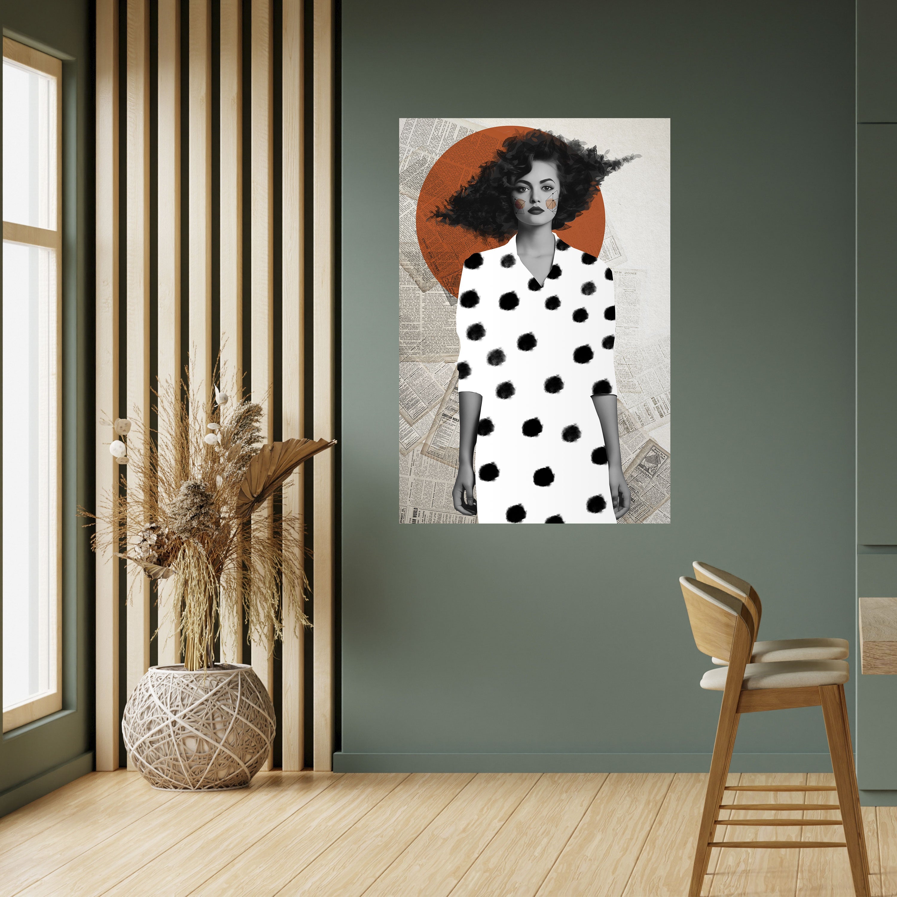 CLASSIC COOL DOTS Vertikales Poster zum Abziehen und Aufkleben
