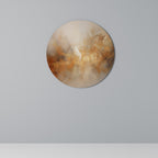 AMBER WHISPERS Runde Wanddekoration Ø 69 cm