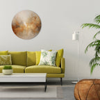 AMBER WHISPERS Runde Wanddekoration Ø 69 cm