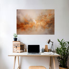 AMBER WHISPERS Selbstklebendes Horizontal-Poster