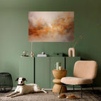 AMBER WHISPERS Selbstklebendes Horizontal-Poster