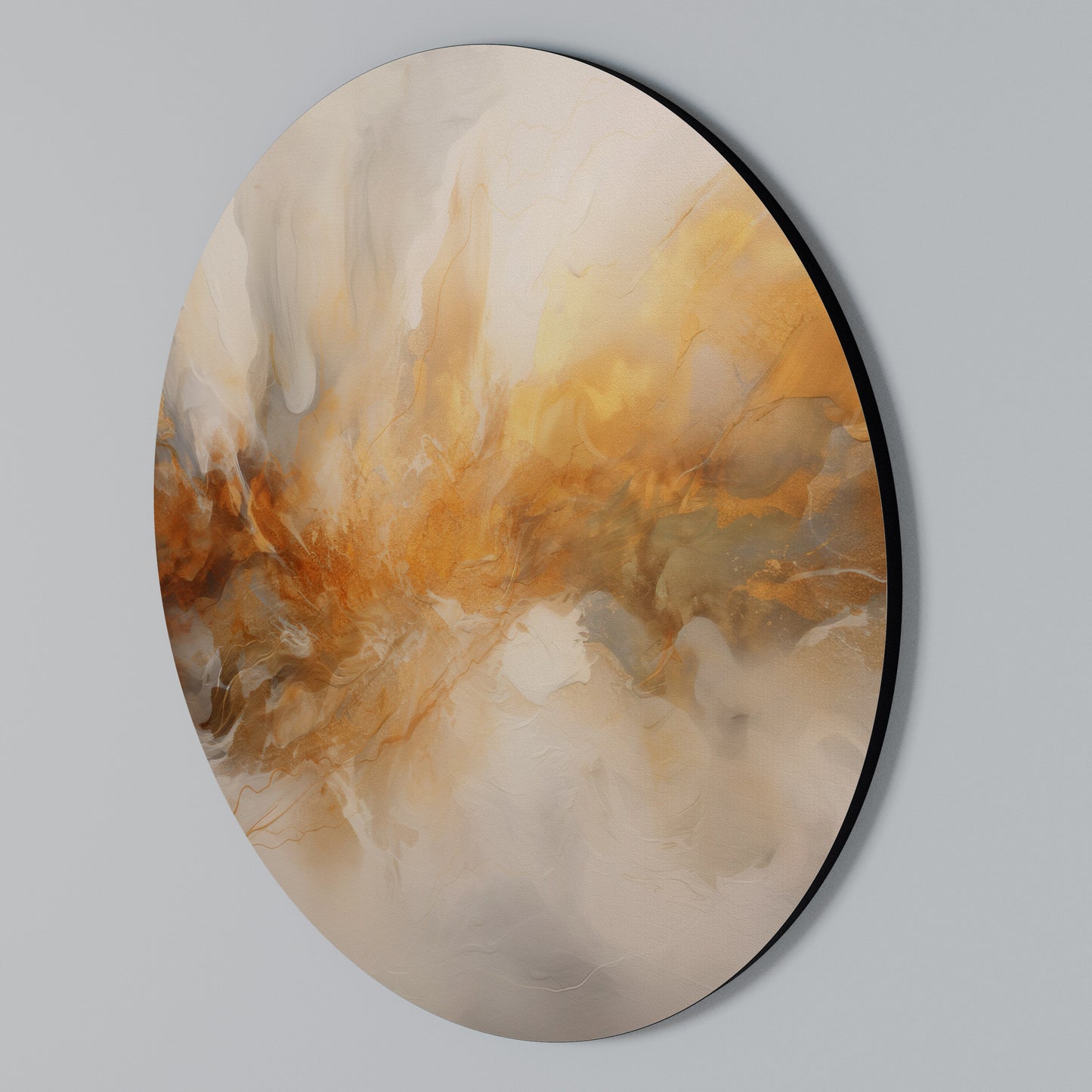 MOLTEN MELODIES Rundes Wandbild