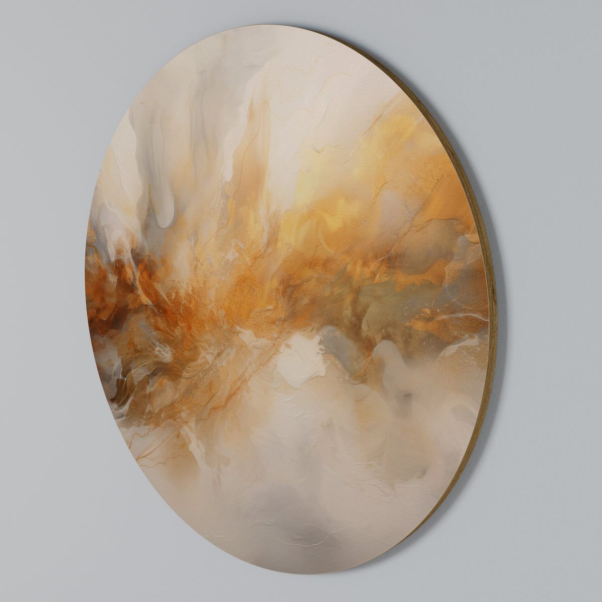 MOLTEN MELODIES Rundes Wandbild