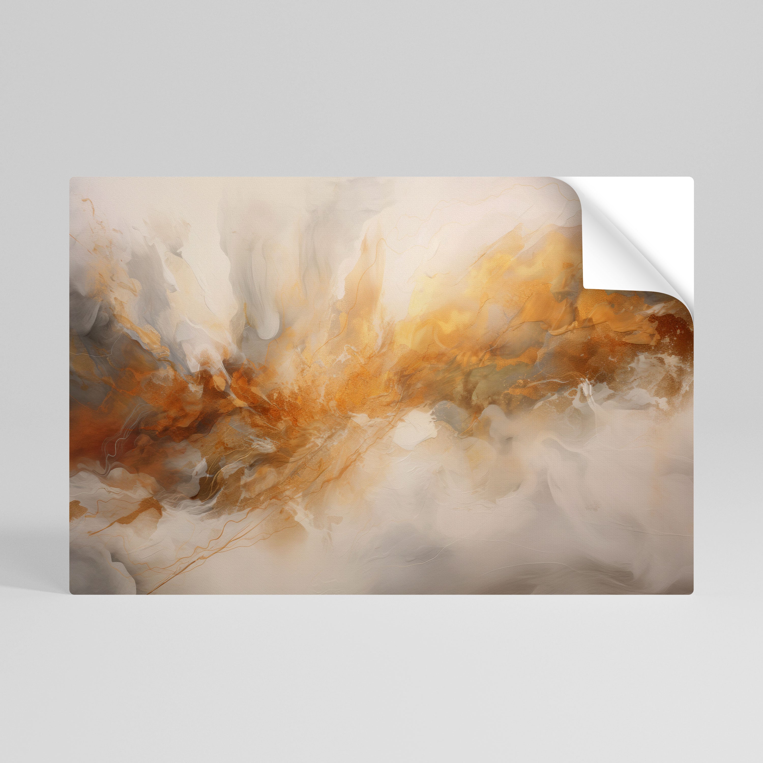 MOLTEN MELODIES Selbstklebendes Horizontal-Poster