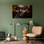 GOLDEN GODDESS Selbstklebendes Horizontal-Poster