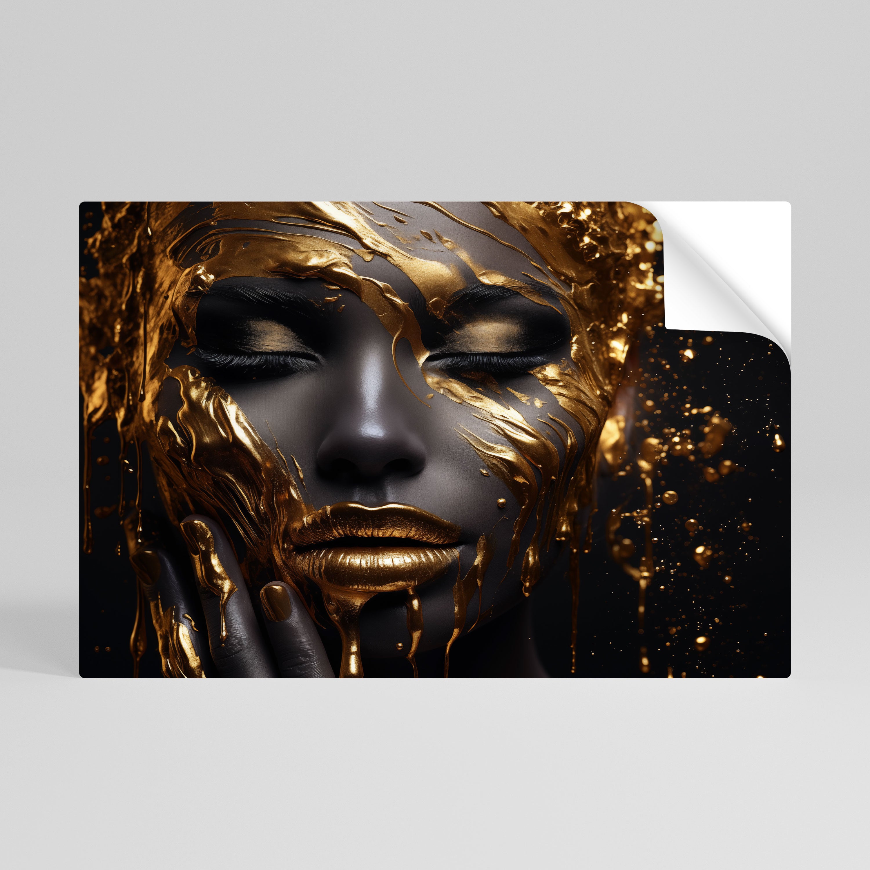 GOLDEN GODDESS Selbstklebendes Horizontal-Poster