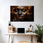 GOLDEN GODDESS Selbstklebendes Horizontal-Poster