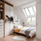 BLACK AND WHITE CONFLUENCE Selbstklebendes Horizontal-Poster