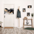 BLACK AND WHITE CONFLUENCE Selbstklebendes Horizontal-Poster