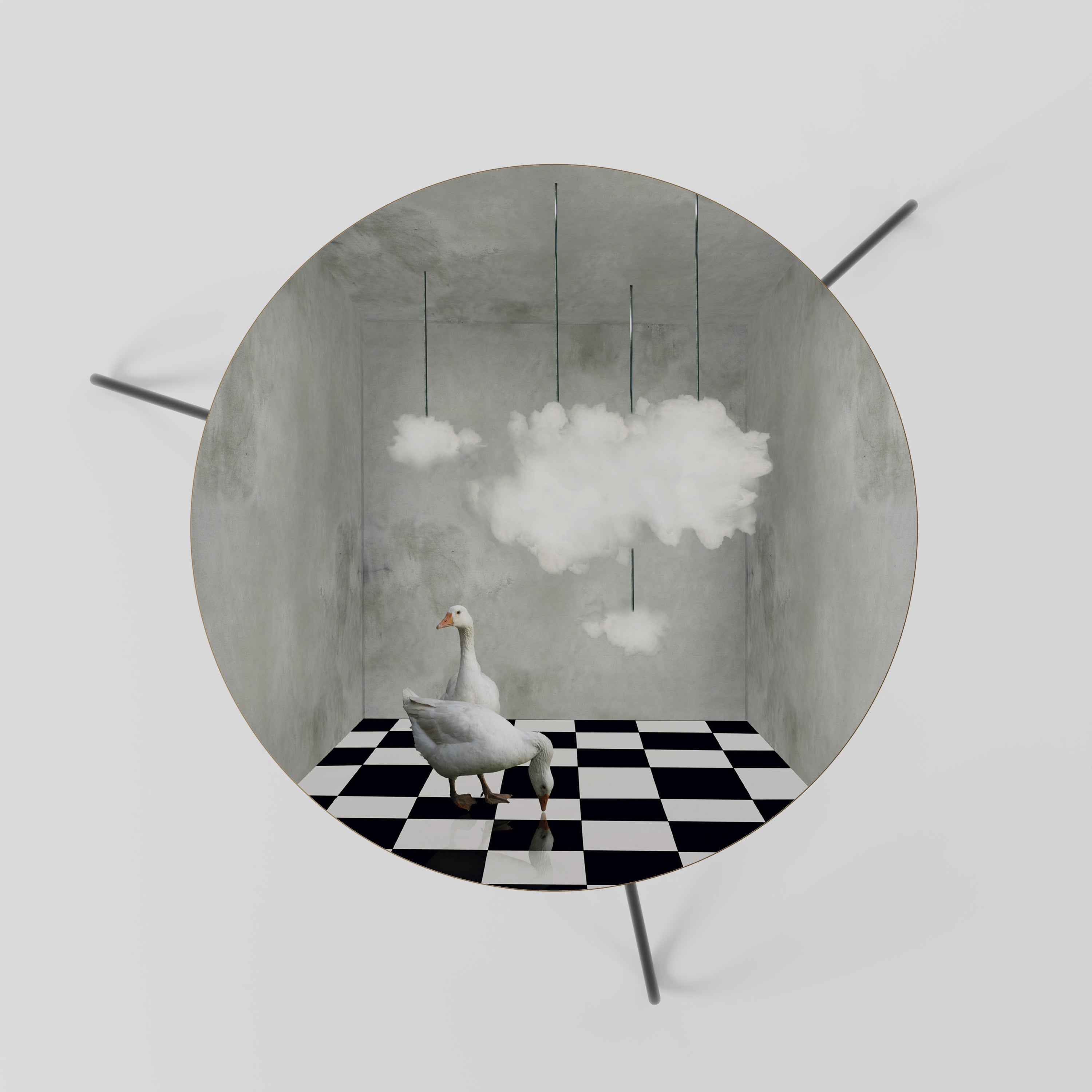 CHESS CLOUD SWAN Couchtisch 60