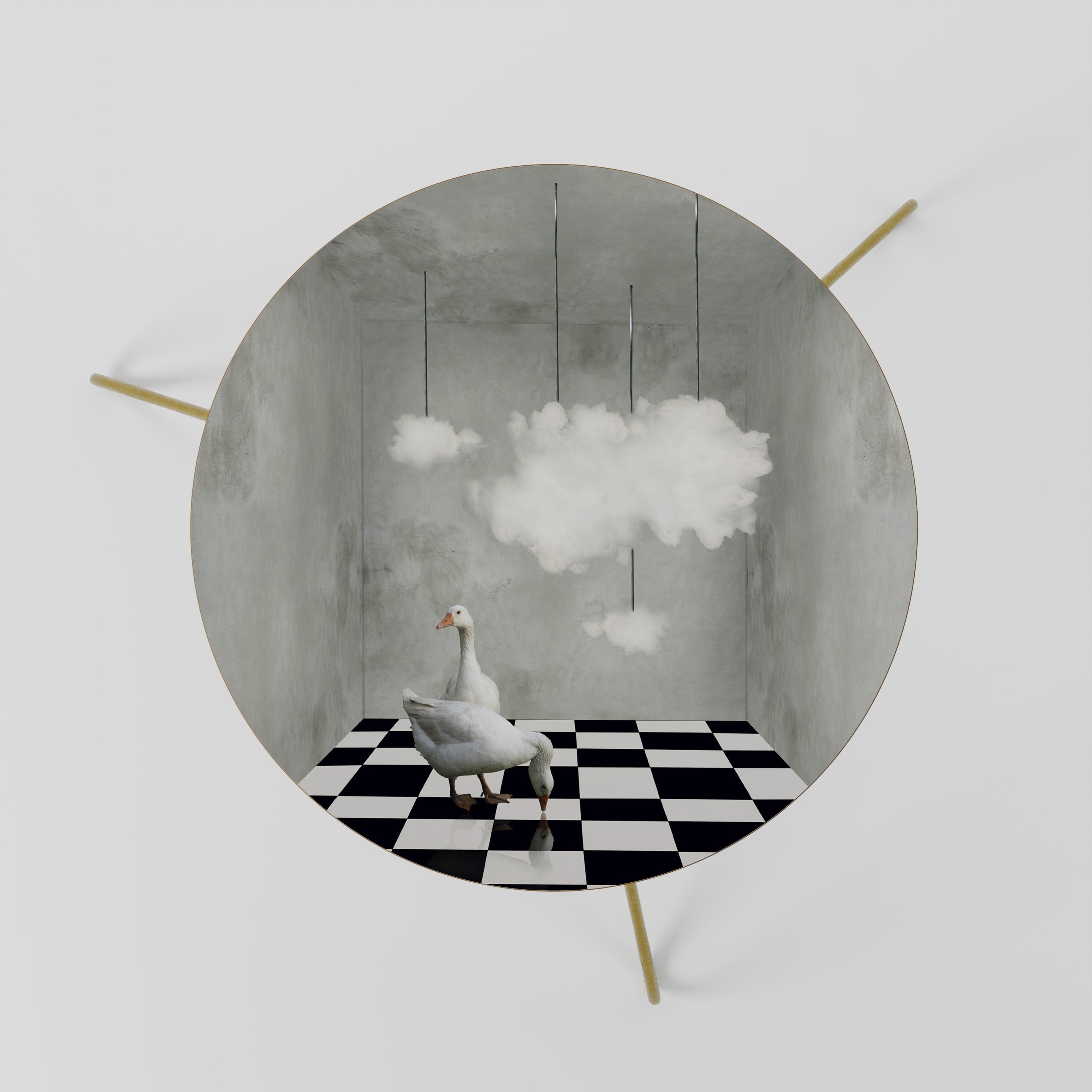 CHESS CLOUD SWAN Couchtisch 60