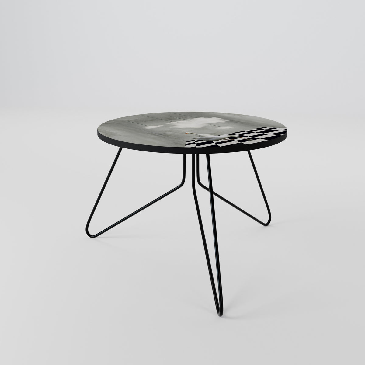 CHESS CLOUD SWAN Couchtisch