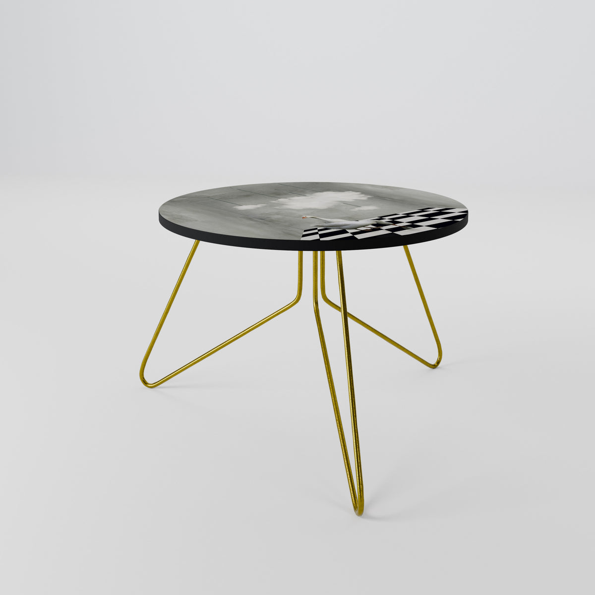 CHESS CLOUD SWAN Couchtisch