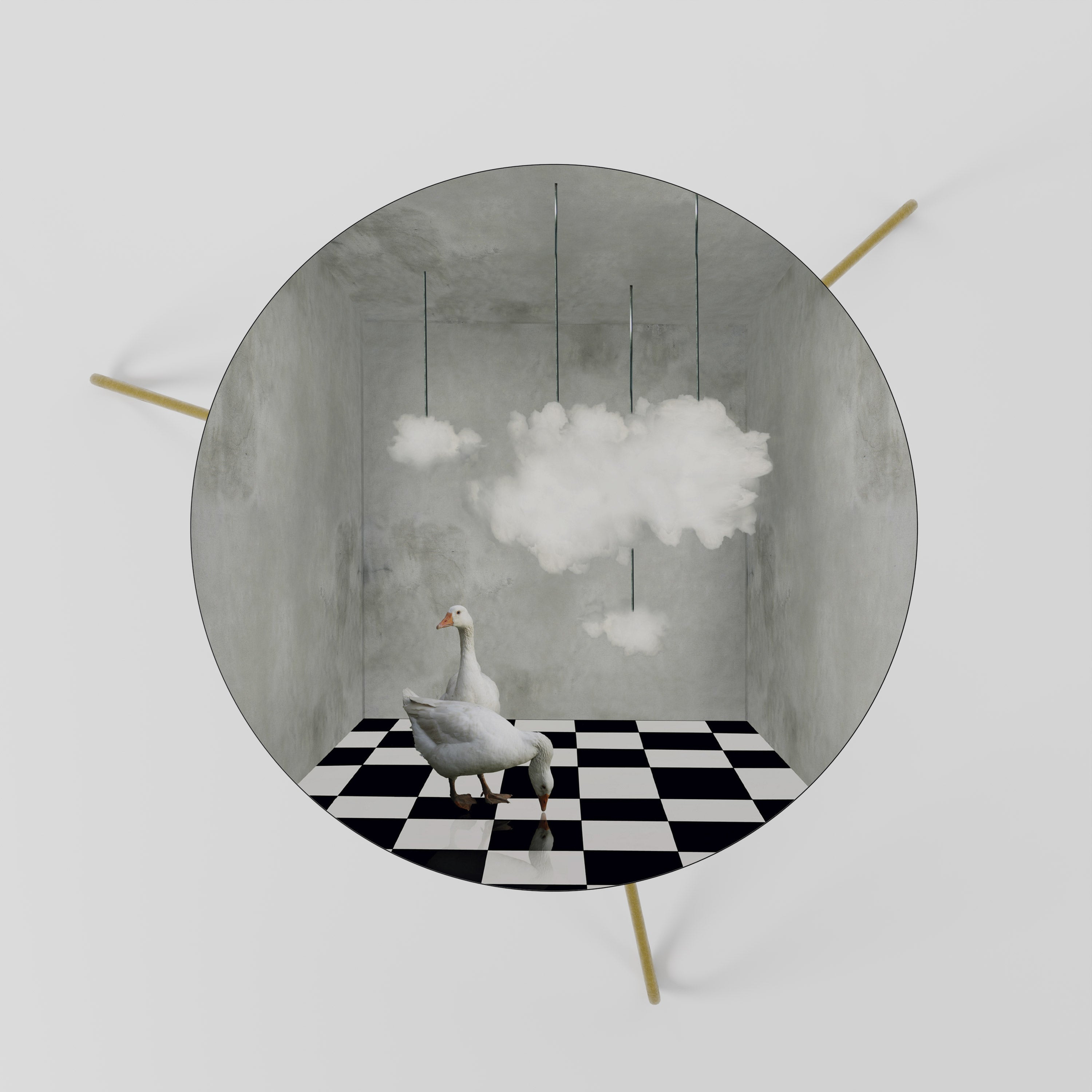 CHESS CLOUD SWAN Couchtisch 60