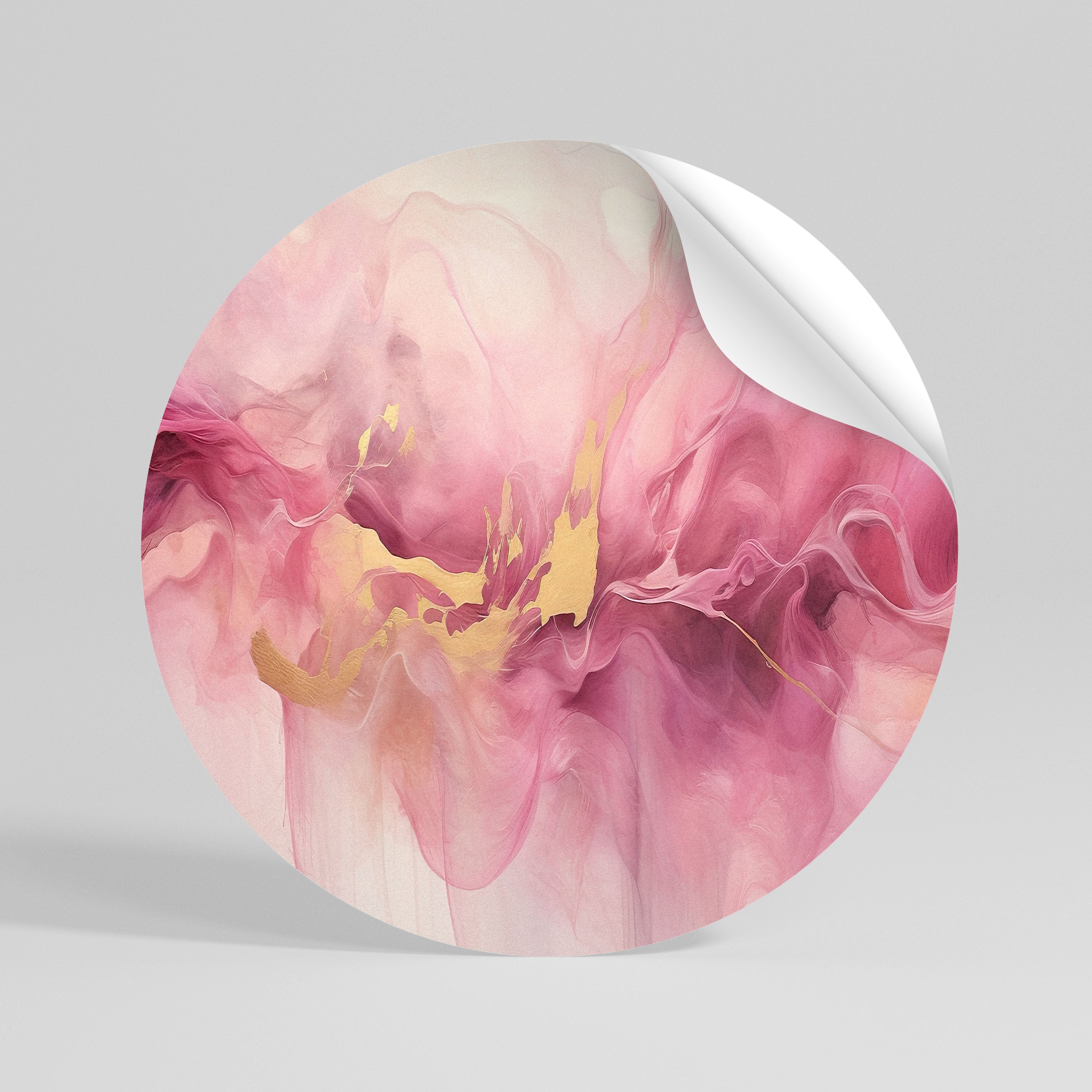 IMPRESSIONIST EUPHORIA Runder Wandsticker zum Abziehen und Aufkleben