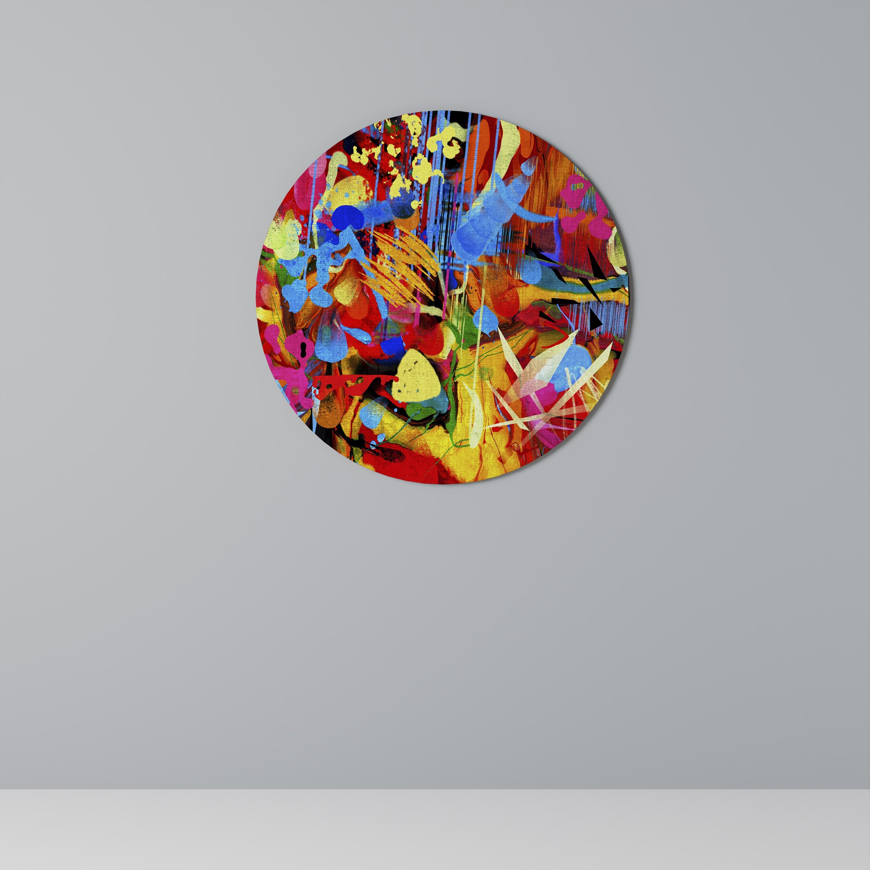 ABSTRACT RHAPSODY Runde Wandkunst