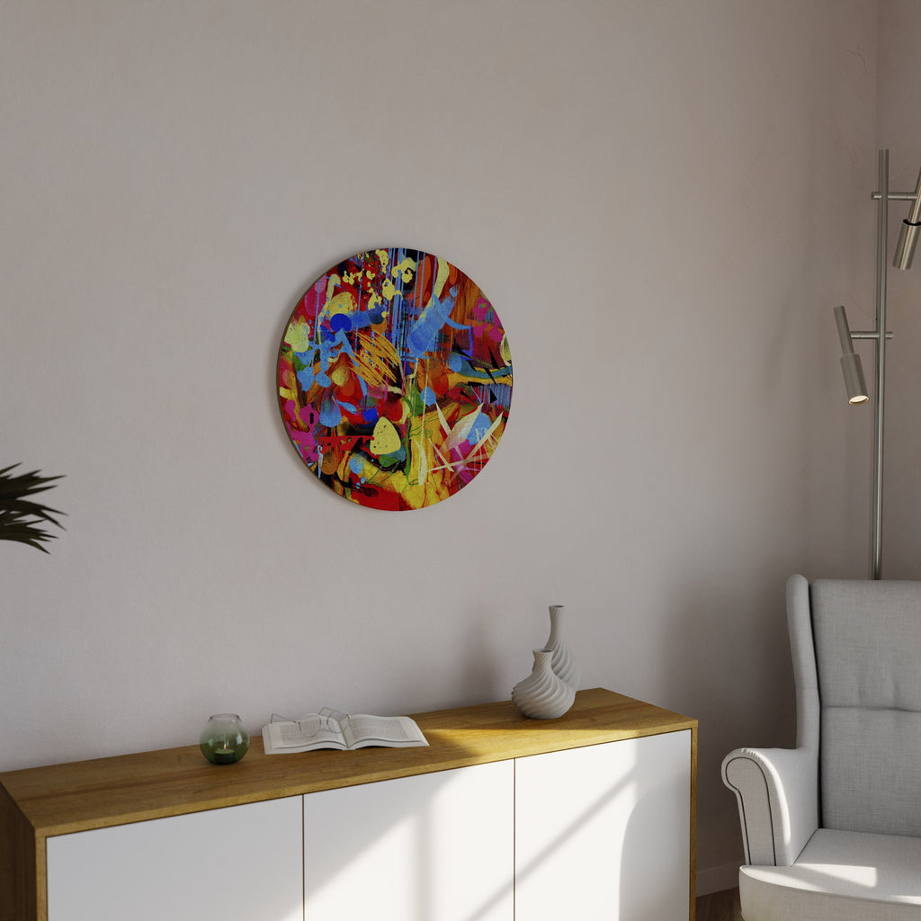 ABSTRACT RHAPSODY Runde Wandkunst