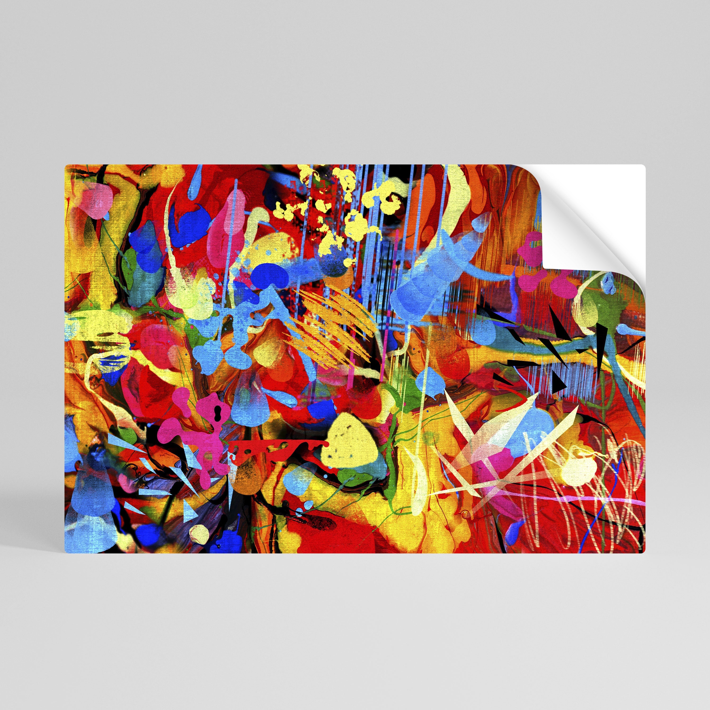 ABSTRACT RHAPSODY Horizontales Poster zum Abziehen und Aufkleben