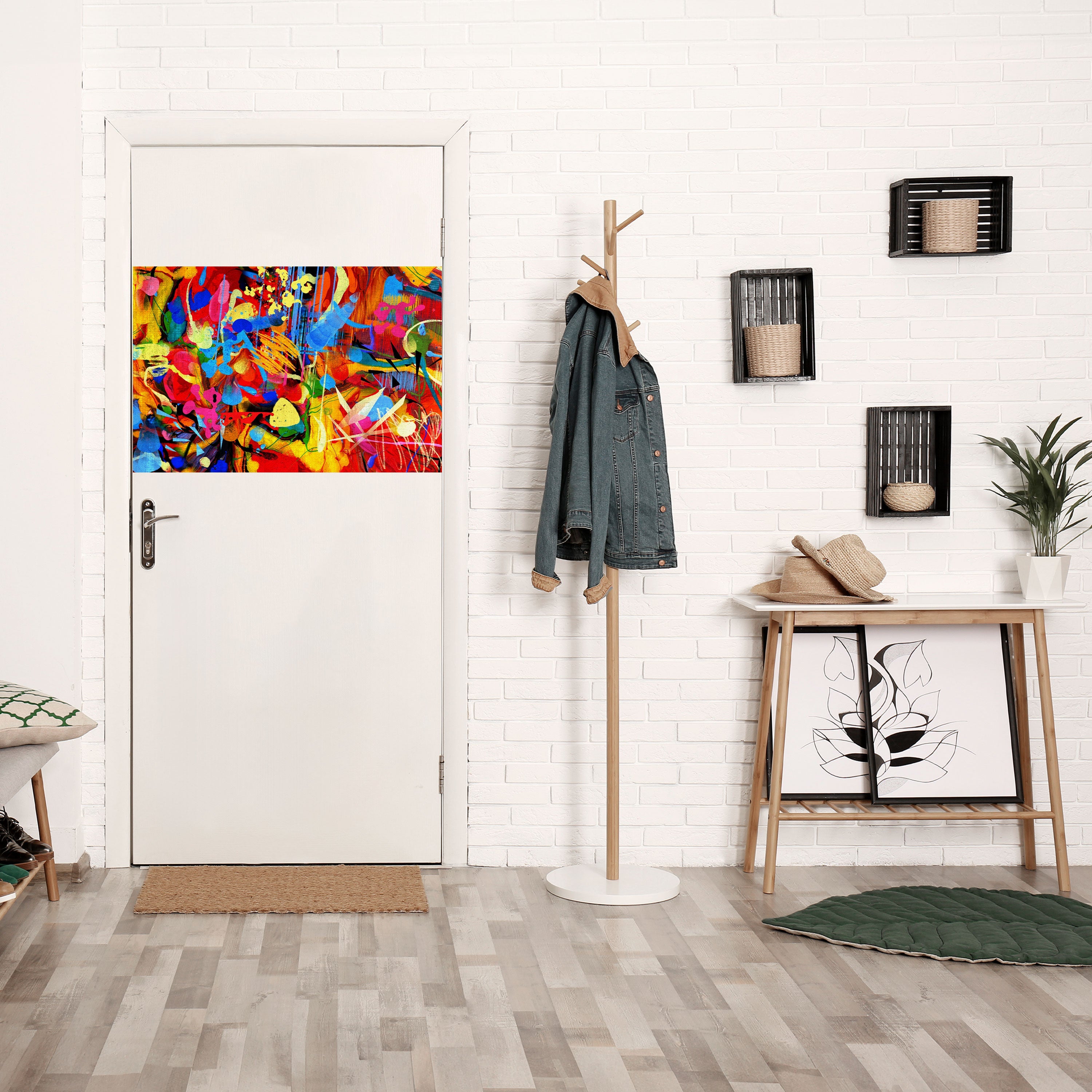 ABSTRACT RHAPSODY Horizontales Poster zum Abziehen und Aufkleben