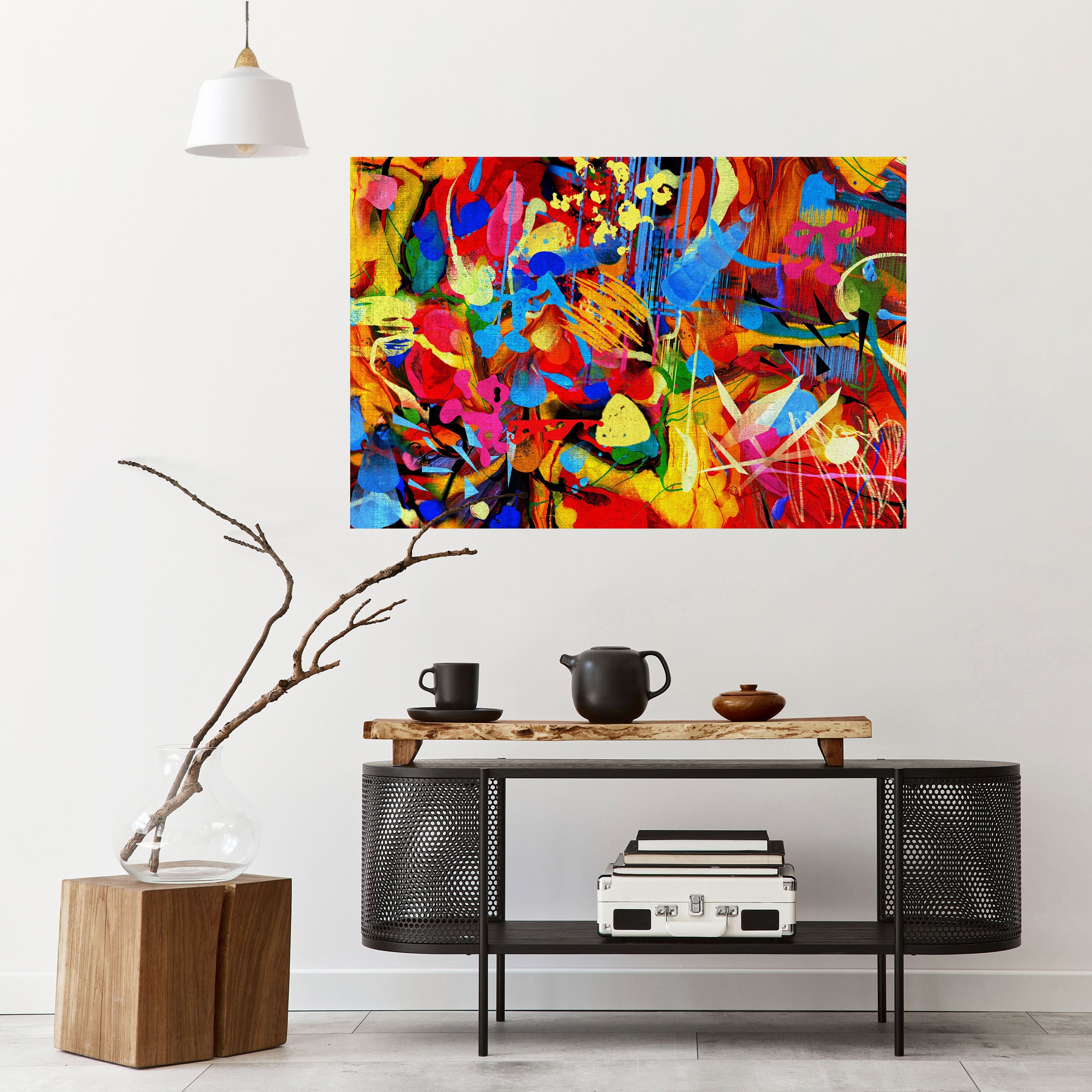 ABSTRACT RHAPSODY Horizontales Poster zum Abziehen und Aufkleben