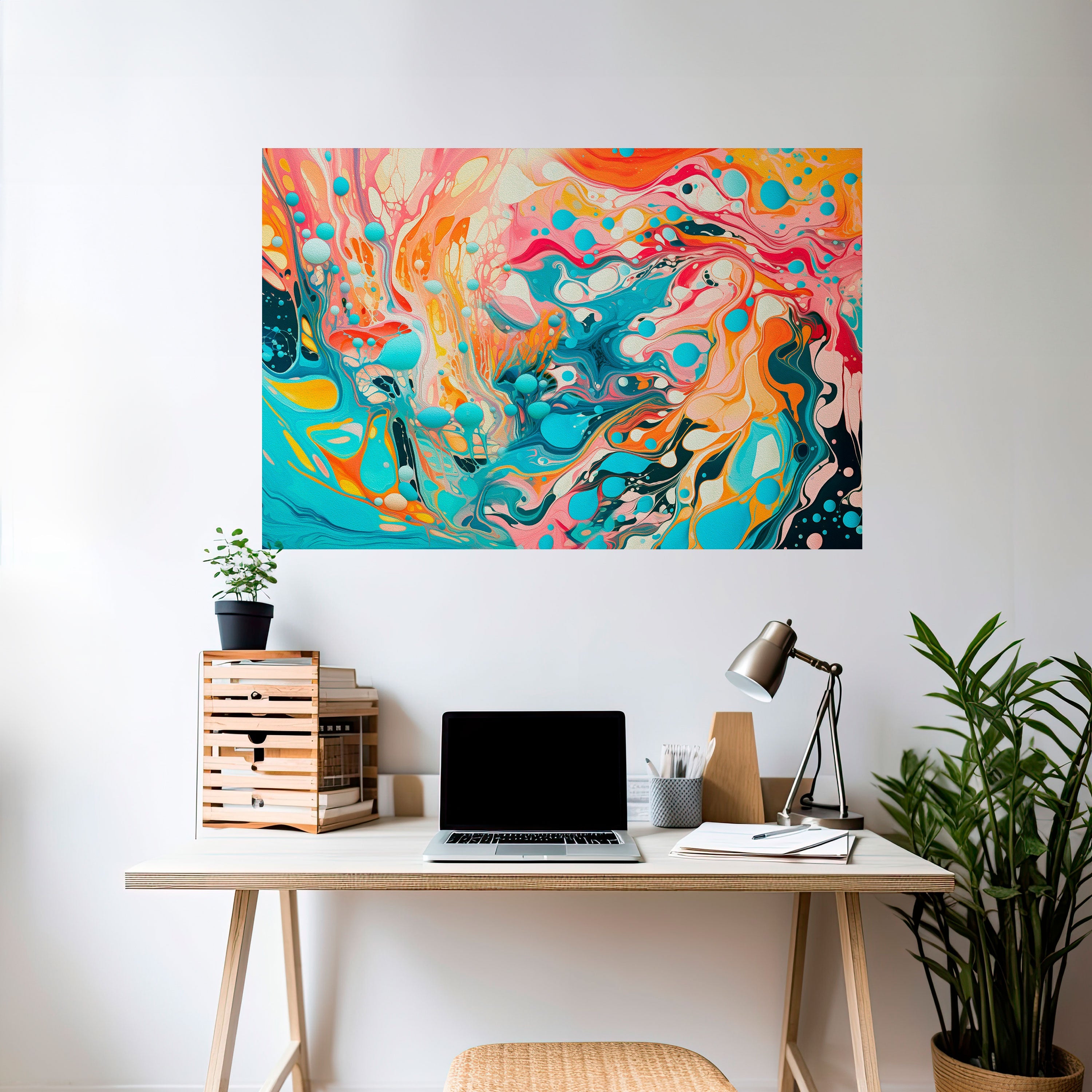 ARTISTIC ALCHEMY Horizontales Poster zum Abziehen und Aufkleben