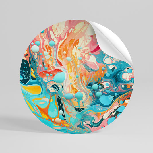 ARTISTIC ALCHEMY Runder Wandsticker zum Abziehen und Aufkleben