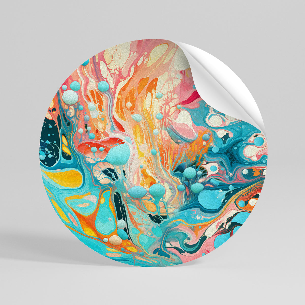 ARTISTIC ALCHEMY Runder Wandsticker zum Abziehen und Aufkleben