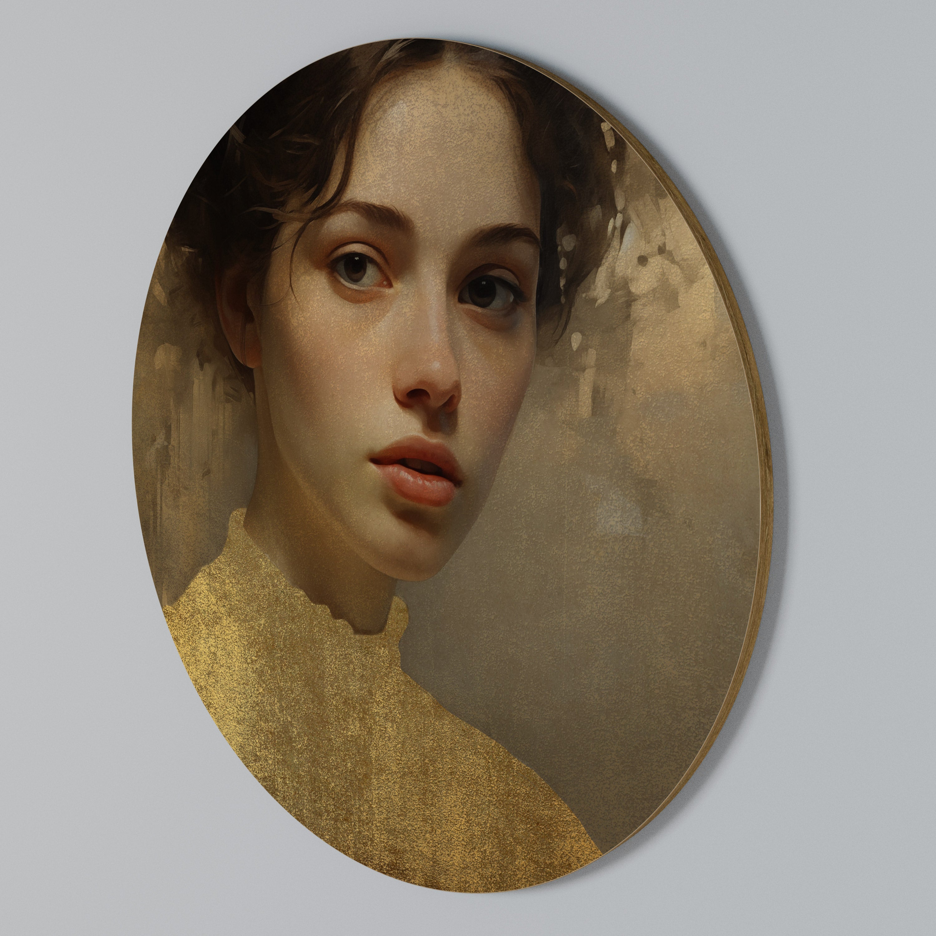 ETHEREAL ECOUNTER Rundes Wandbild