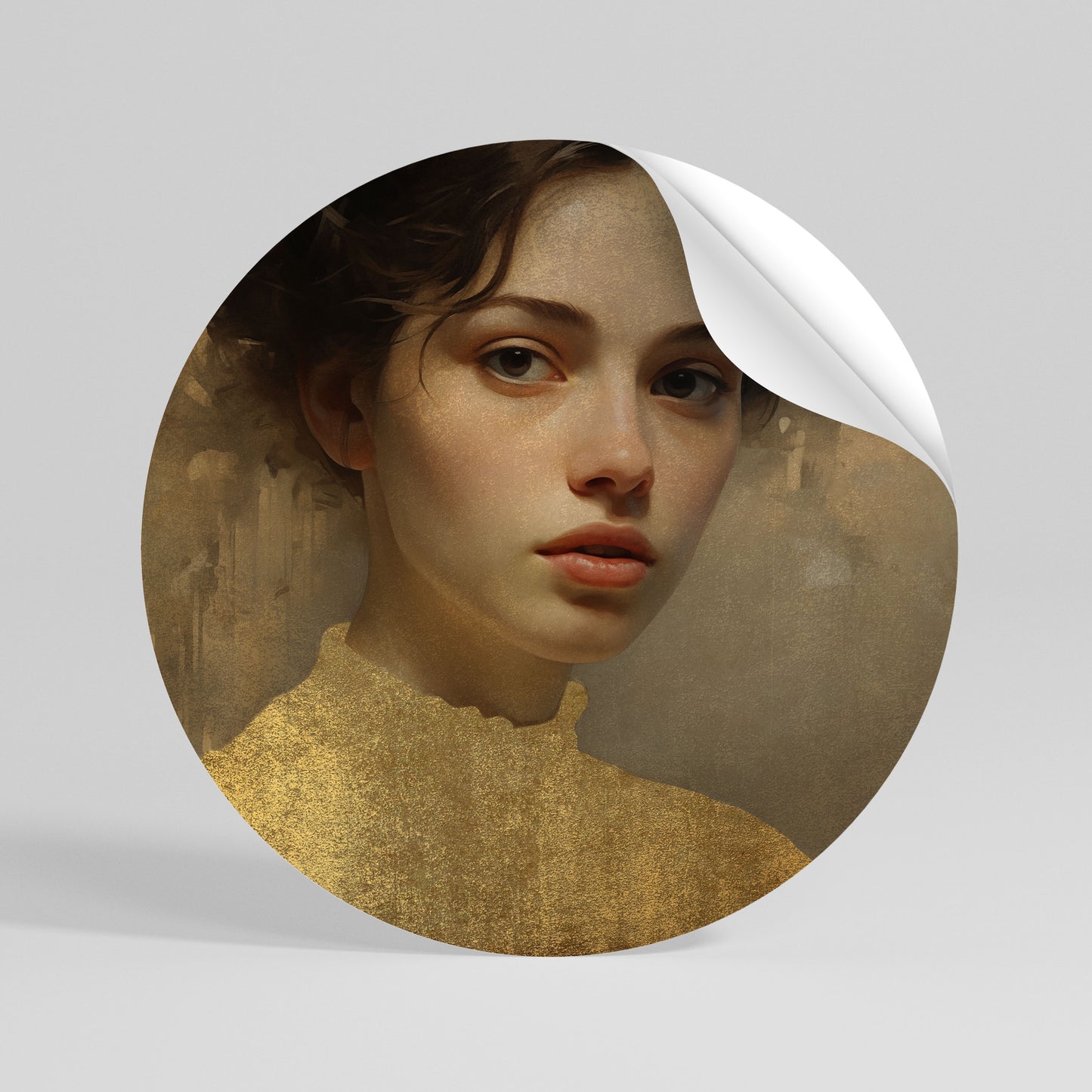 ETHEREAL ECOUNTER Runder Wandsticker zum Abziehen und Aufkleben