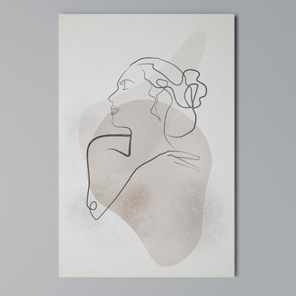 GRACEFUL LINES Vertical Canvas Print