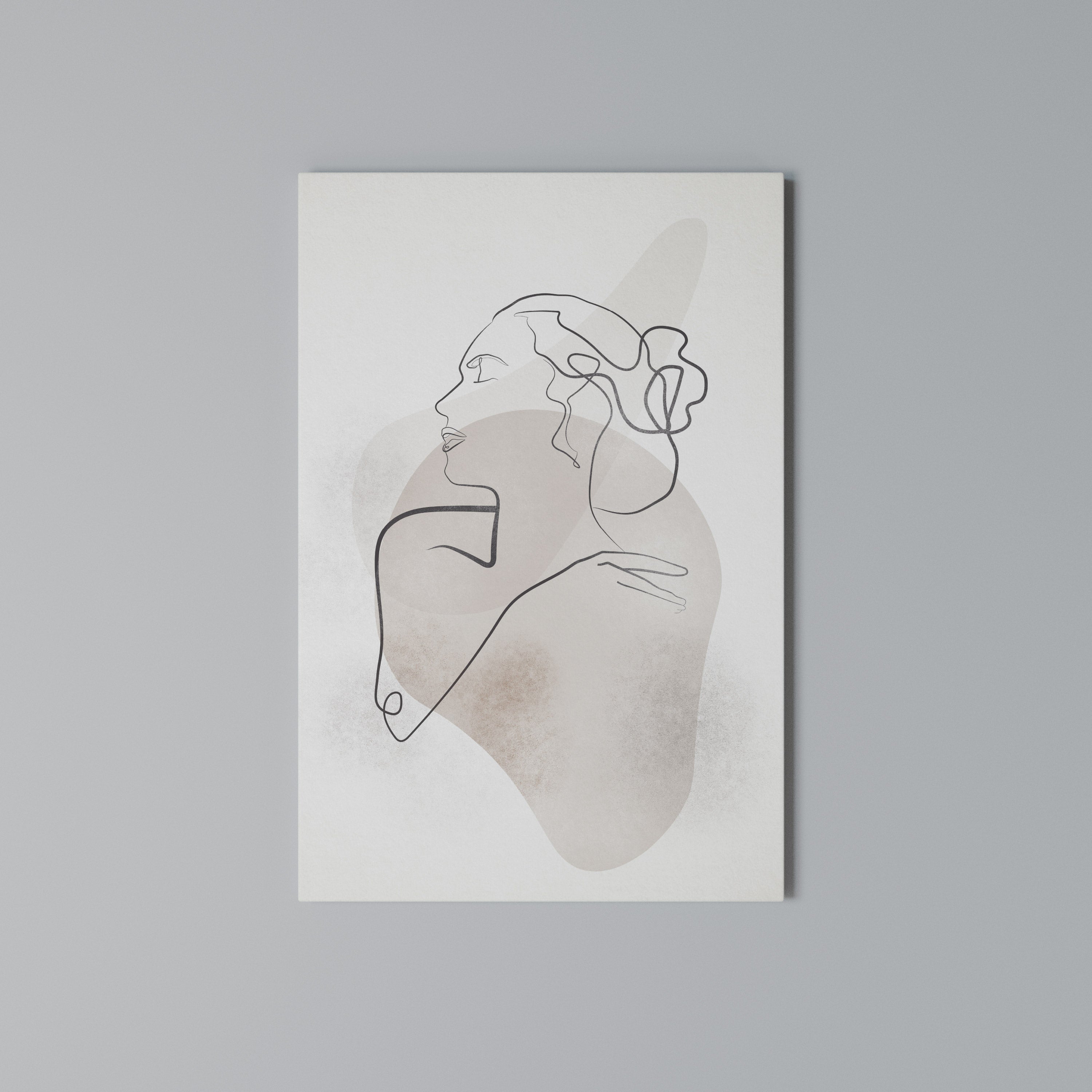 GRACEFUL LINES Vertical Canvas Print