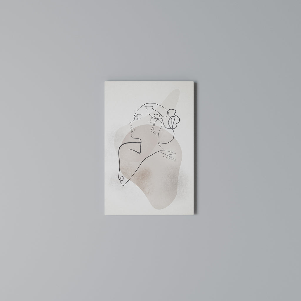 GRACEFUL LINES Vertical Canvas Print