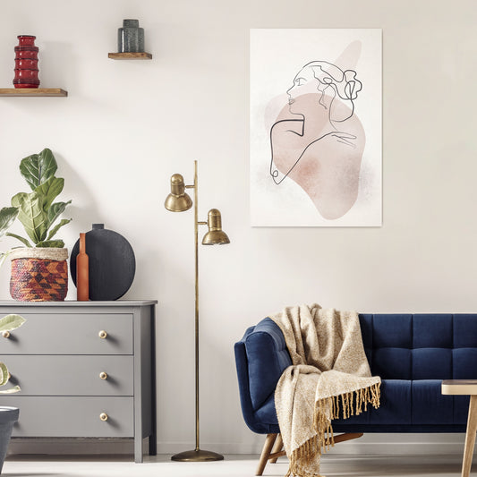 GRACEFUL LINES Vertical Canvas Print
